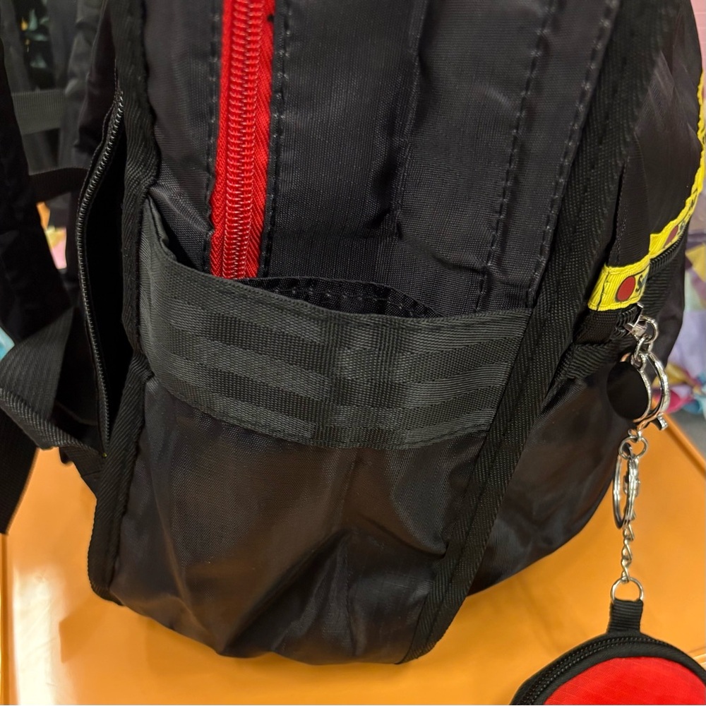 Pikachu Black Backpack with Red Poke Ball Charm Coin Pouch - Picture 10 of 13